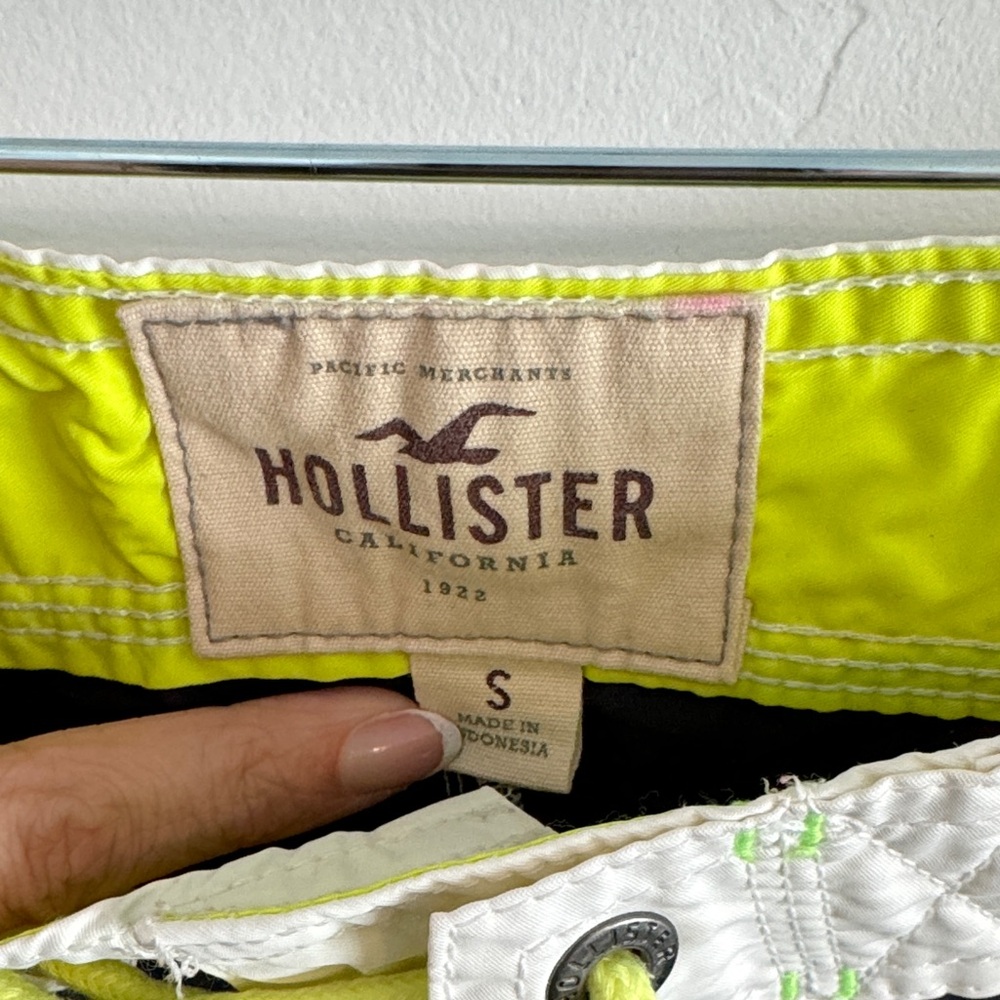 Like New Vintage Hollister Micro Mini Colorblock Swim Short Shorts - Picture 2 of 6
